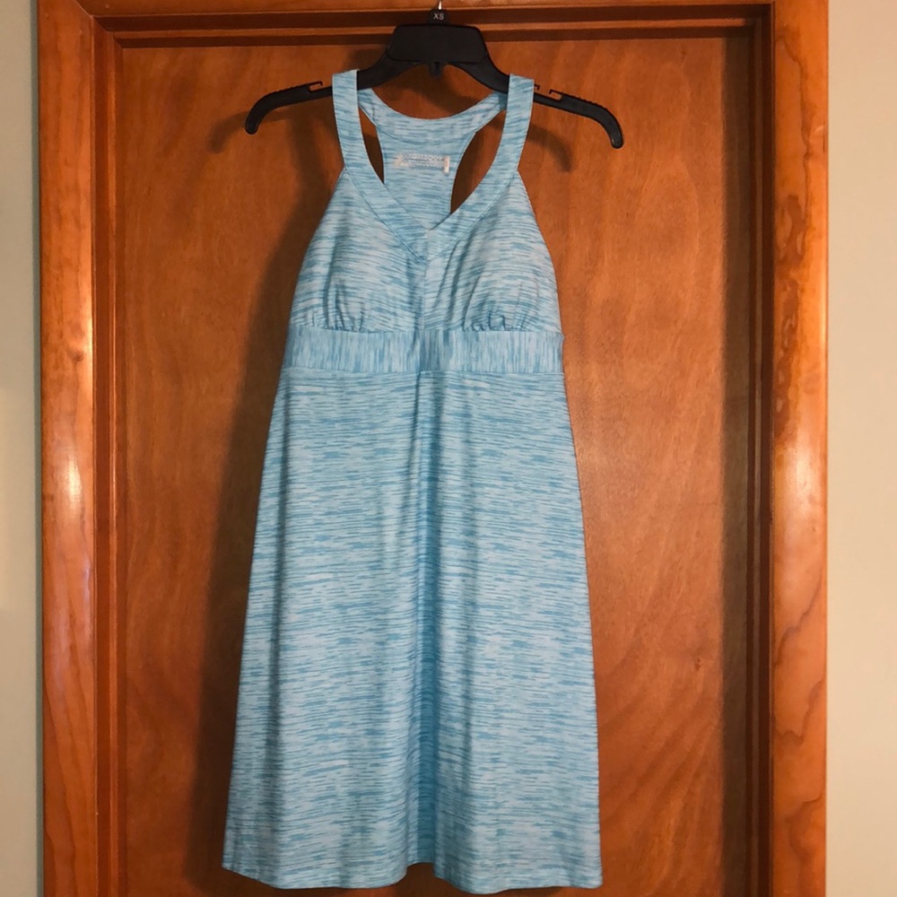Blue outdoor dress